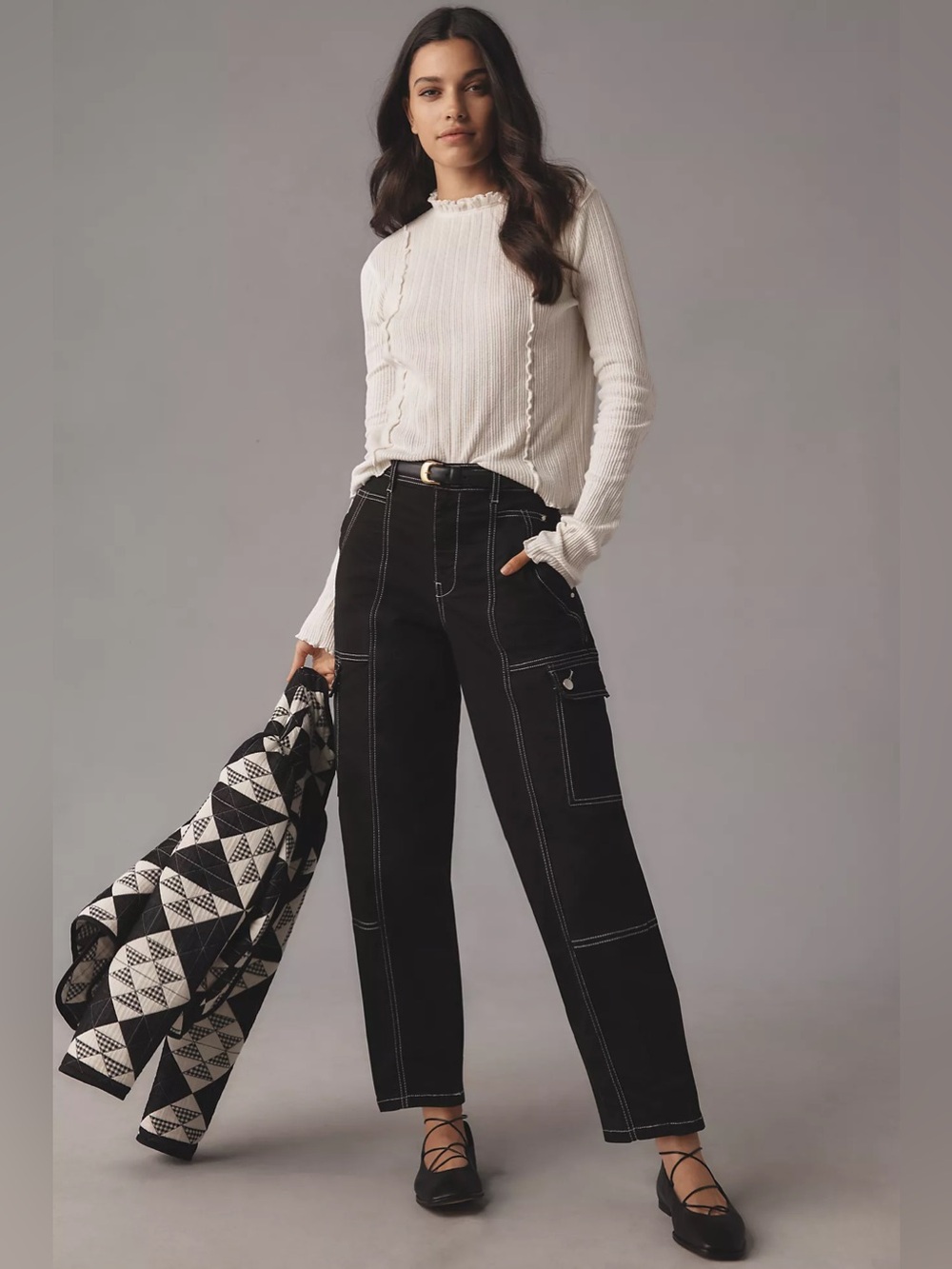 Anthropologie The Carson Utility Barrel Pants